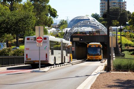 View Gilberton to city O-Bahn tunnel extension.