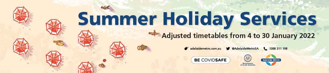 Summer Holiday Services - Adjusted timetables from 4 to 20 January 2022